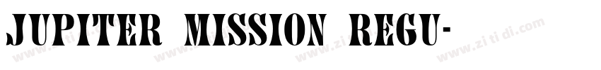 Jupiter Mission Regu字体转换